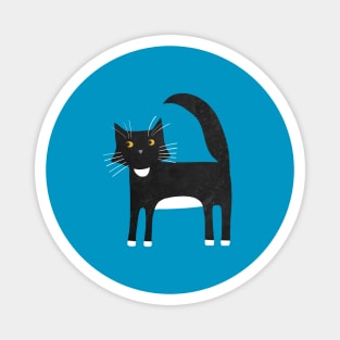 Black and White Tuxedo Cat Magnet